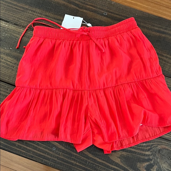 Lavender Brown Fiery Red Ruffle shorts but it looks like a skort